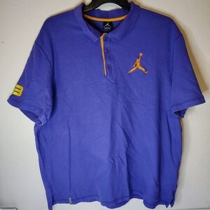Jordan Men's Purple Polo Shirt